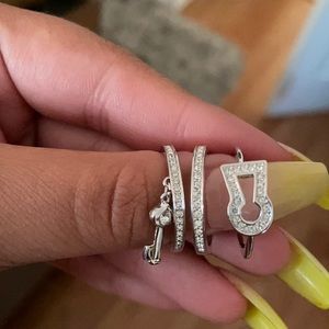 Swarovski crystal ring set